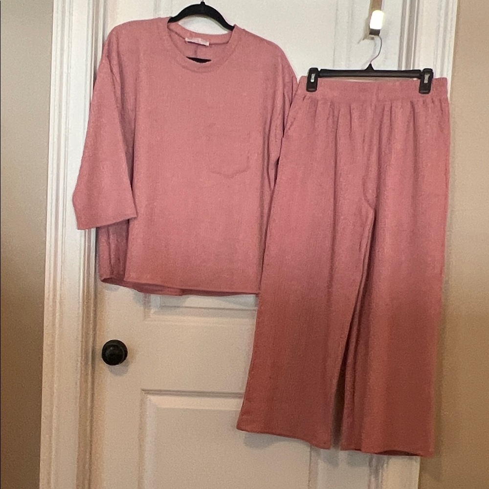Women's Mauve Pant Set Size Medium